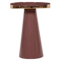 SIDE TABLE LATUR FK4250.06 METAL IN BROWNISH RED-GOLD Φ30,5x39-42Hcm.