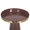 SIDE TABLE LATUR FK4250.06 METAL IN BROWNISH RED-GOLD Φ30,5x39-42Hcm.