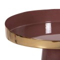 SIDE TABLE LATUR FK4250.06 METAL IN BROWNISH RED-GOLD Φ30,5x39-42Hcm.