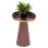 SIDE TABLE LATUR FK4250.06 METAL IN BROWNISH RED-GOLD Φ30,5x39-42Hcm.