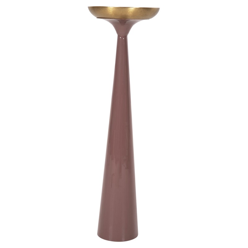CANDLESTICK (PILLAR) GUNTUR FK4244.06 METAL IN LIGHT CORAL-GOLD Φ20,5x68Hcm. CANDLESTICK (PILLAR) GUNTUR FK4244.06 METAL IN LIGHT CORAL-GOLD Φ20,5x68Hcm.
