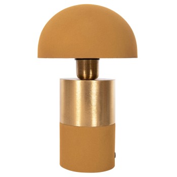 TABLE LAMP PUNE FK4255.09 METAL IN MUSTARD-GOLD Φ18x28Hcm.