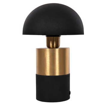 TABLE LAMP PUNE FK4255.04 METAL IN BLACK-GOLD Φ18x28Hcm.