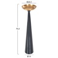 FLOOR CANDLESTICK (PILLAR) GUNTUR FK4382 METAL IN BLUE ANTHRACITE-GOLD Φ20,5x76.5Hcm.