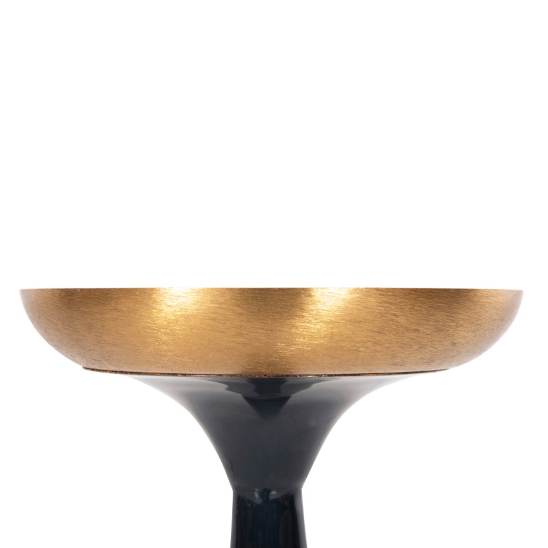 FLOOR CANDLESTICK (PILLAR) GUNTUR FK4382 METAL IN BLUE ANTHRACITE-GOLD Φ20,5x76.5Hcm.