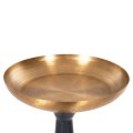 FLOOR CANDLESTICK (PILLAR) GUNTUR FK4382 METAL IN BLUE ANTHRACITE-GOLD Φ20,5x76.5Hcm.