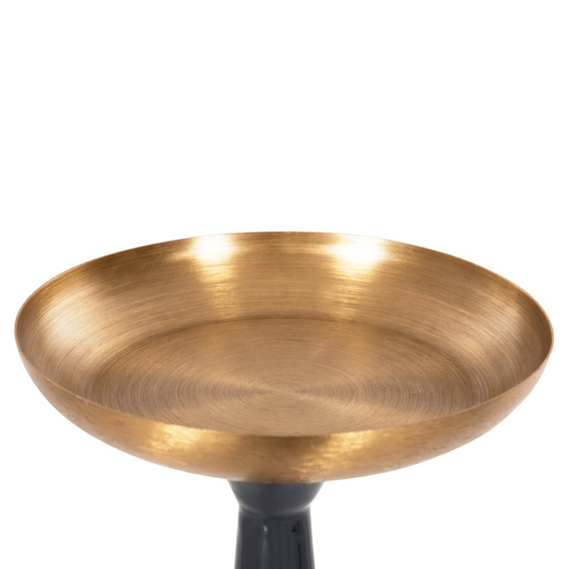 FLOOR CANDLESTICK (PILLAR) GUNTUR FK4382 METAL IN BLUE ANTHRACITE-GOLD Φ20,5x76.5Hcm.