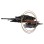 WALL DECOR FK4196 METAL IN BLACK-ANTHRACITE-GOLD 144x63,5Hcm.