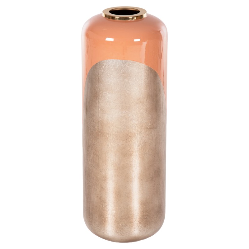 DECORATIVE FLOOR VASE RAKSASA FK4230.02 METAL IN SALMON-LIGHT BRONZE Φ30x90Hcm. DECORATIVE FLOOR VASE RAKSASA FK4230.02 METAL IN SALMON-LIGHT BRONZE Φ30x90Hcm.