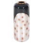 DECORATIVE FLOOR VASE RAKSASA FK4231.05 METAL IN ANTHRACITE BLUE-SILVER Φ30x80Hcm.