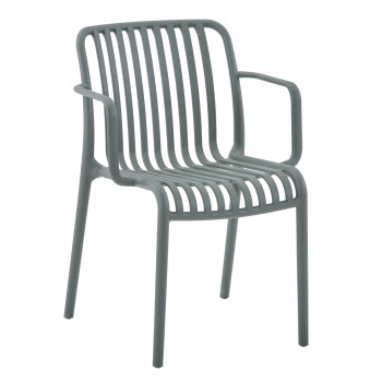 ARMCHAIR OUTDOOR CONVEE FK6105.07 POLYPROPYLENE IN DARK OLIVE 55x56x79H cm.