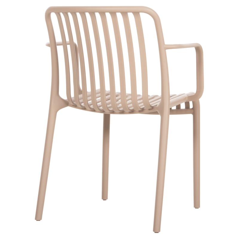 ARMCHAIR OUTDOOR CONVEE FK6105.04 POLYPROPYLENE IN CAPPUCCINO 55x56x79H cm. ARMCHAIR OUTDOOR CONVEE FK6105.04 POLYPROPYLENE IN CAPPUCCINO 55x56x79H cm.