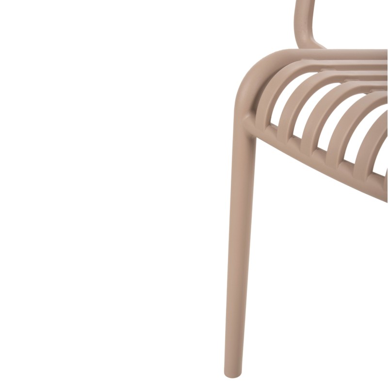ARMCHAIR OUTDOOR CONVEE FK6105.04 POLYPROPYLENE IN CAPPUCCINO 55x56x79H cm. ARMCHAIR OUTDOOR CONVEE FK6105.04 POLYPROPYLENE IN CAPPUCCINO 55x56x79H cm.