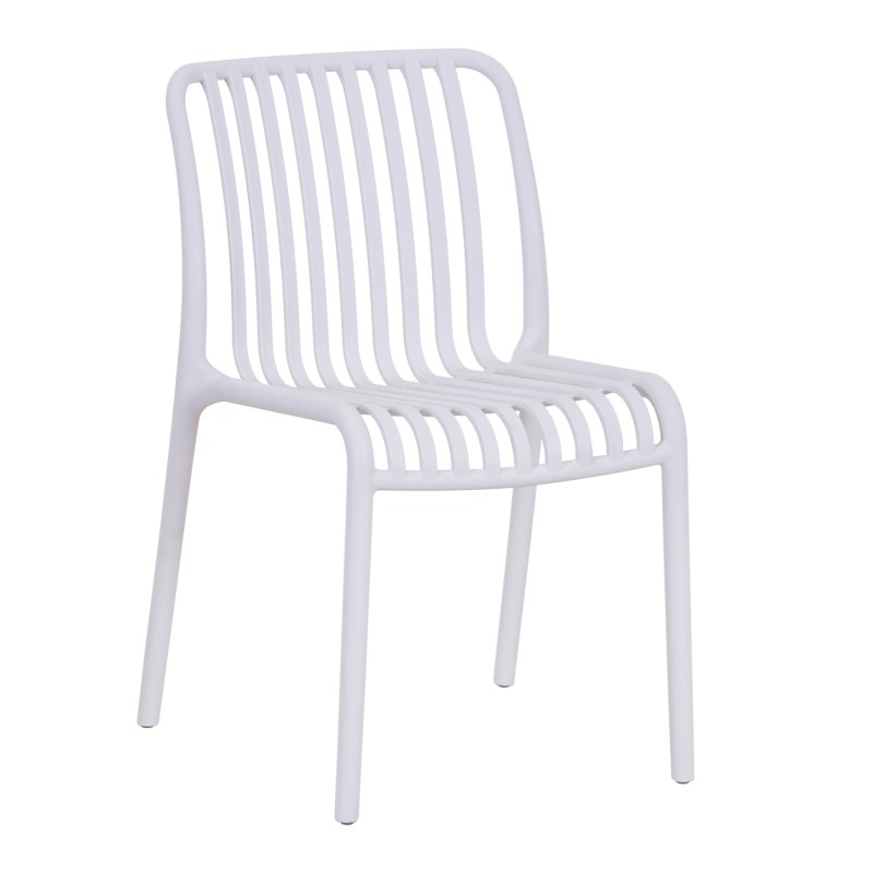 CHAIR OUTDOOR CONVEE FK6104.01 POLYPROPYLENE IN WHITE 48x56x79Hcm. CHAIR OUTDOOR CONVEE FK6104.01 POLYPROPYLENE IN WHITE 48x56x79Hcm.