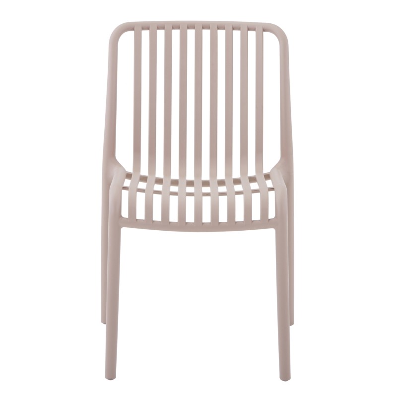 CHAIR OUTDOOR CONVEE FK6104.04 POLYPROPYLENE IN CAPPUCCINO 48x56x79Hcm. CHAIR OUTDOOR CONVEE FK6104.04 POLYPROPYLENE IN CAPPUCCINO 48x56x79Hcm.