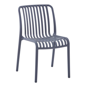CHAIR OUTDOOR CONVEE FK6104.03 POLYPROPYLENE IN GREY 48x56x79Hcm.