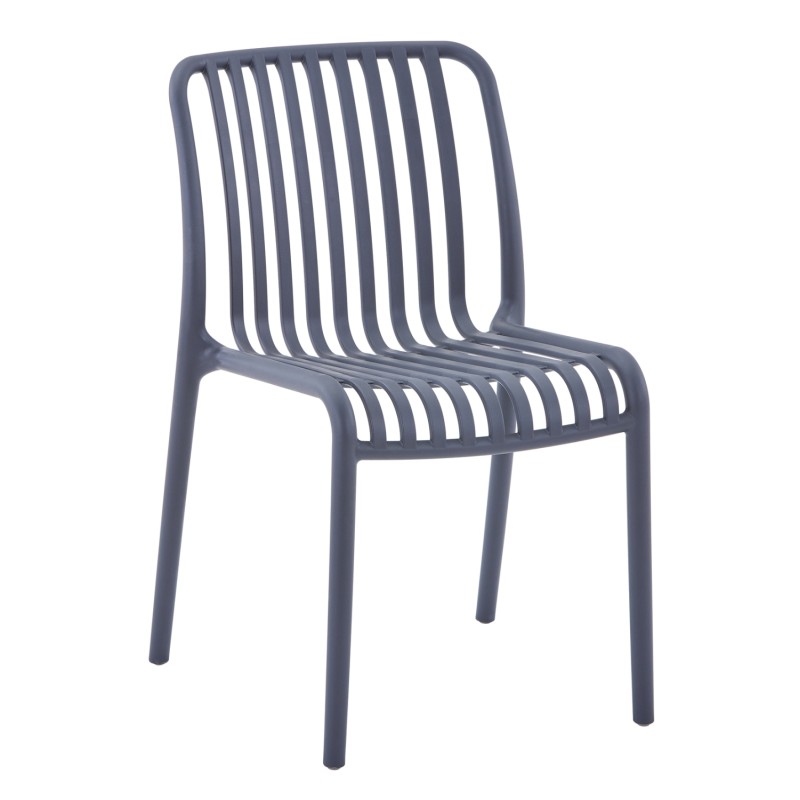 CHAIR OUTDOOR CONVEE FK6104.03 POLYPROPYLENE IN GREY 48x56x79Hcm. CHAIR OUTDOOR CONVEE FK6104.03 POLYPROPYLENE IN GREY 48x56x79Hcm.