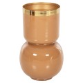 TABLE VASE LINGON FK4233.09 METAL IN SALMON-GOLD Φ21x37,5Hcm. TABLE VASE LINGON FK4233.09 METAL IN SALMON-GOLD Φ21x37,5Hcm.