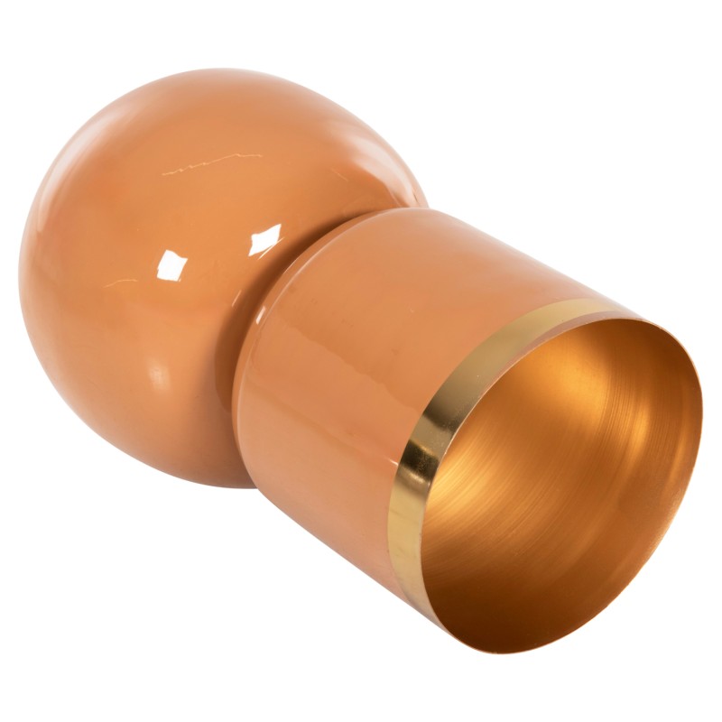 TABLE VASE LINGON FK4233.09 METAL IN SALMON-GOLD Φ21x37,5Hcm. TABLE VASE LINGON FK4233.09 METAL IN SALMON-GOLD Φ21x37,5Hcm.
