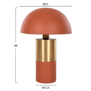 TABLE LAMP PUNE FK4252.08 METAL IN ORANGE-GOLD Φ31x44Hcm.