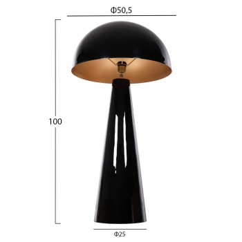 FLOOR LAMP SMUSH FK4256.04 METAL IN BLACK-ROTATING CAP Φ50x100Hcm. FLOOR LAMP SMUSH FK4256.04 METAL IN BLACK-ROTATING CAP Φ50x100Hcm.