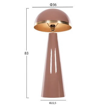 FLOOR LAMP SMUSH FK4257.06 METAL IN SALMON & GOLD-ROTATING CAP Φ36,5x84Hcm. FLOOR LAMP SMUSH FK4257.06 METAL IN SALMON & GOLD-ROTATING CAP Φ36,5x84Hcm.