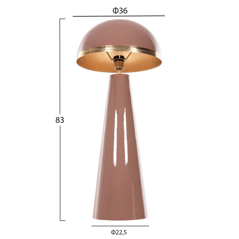 FLOOR LAMP SMUSH FK4257.06 METAL IN SALMON & GOLD-ROTATING CAP Φ36,5x84Hcm. FLOOR LAMP SMUSH FK4257.06 METAL IN SALMON & GOLD-ROTATING CAP Φ36,5x84Hcm.