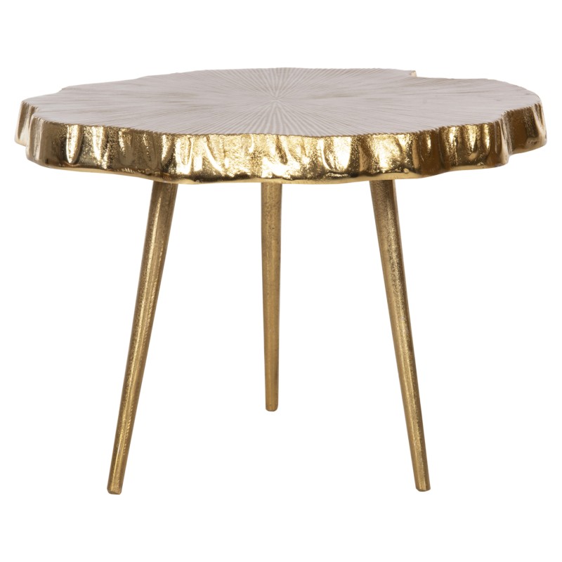 SIDE TABLE ANGUL FK4264 METAL IN GOLD-WHITE 48x40x35Hcm. SIDE TABLE ANGUL FK4264 METAL IN GOLD-WHITE 48x40x35Hcm.