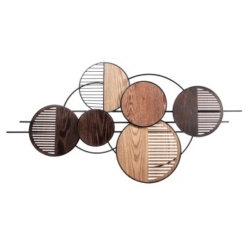 WALL DECOR FK4216 METAL IN EARTH SUBTLE COLORS 135x69 cm.