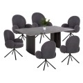 DINING SET INDOORS 7PCS FK11961 TABLE HEFF & 6 ARMCHAIRS WINON DINING SET INDOORS 7PCS FK11961 TABLE HEFF & 6 ARMCHAIRS WINON