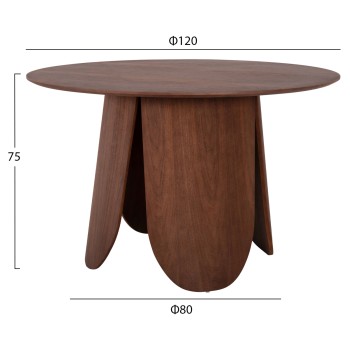 DINING SET 5PCS FK11962 TABLE DENTY & 4 CHAIRS VELP