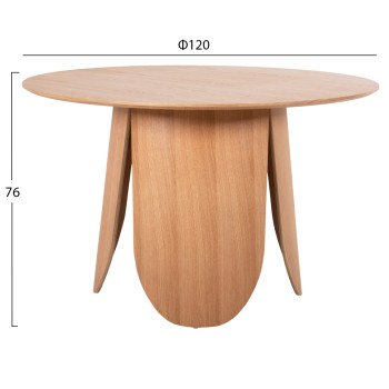 DINING SET 5PCS FK11970 TABLE DENTY & 4 CHAIRS VELP (OAK)