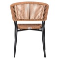 ARMCHAIR ALUMINUM EULO FK5783.13 BLACK-SYNTHETIC RATTAN BEIGE 55,5x63,5x78Hcm. ARMCHAIR ALUMINUM EULO FK5783.13 BLACK-SYNTHETIC RATTAN BEIGE 55,5x63,5x78Hcm.
