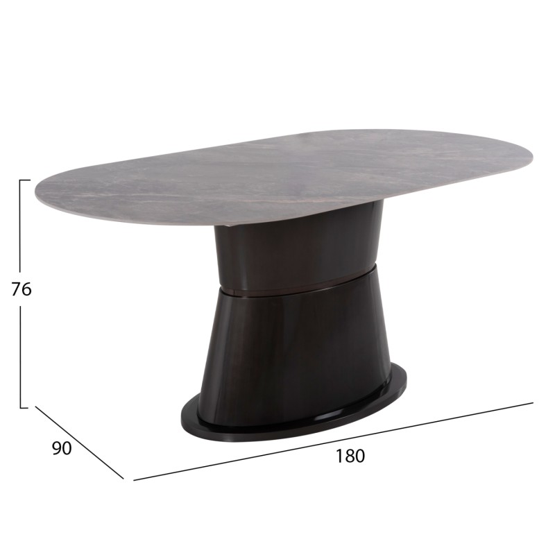 DINING SET 7PCS FK11974 TABLE BENT & 6 ARMCHAIRS HELM(CAMEL) DINING SET 7PCS FK11974 TABLE BENT & 6 ARMCHAIRS HELM(CAMEL)