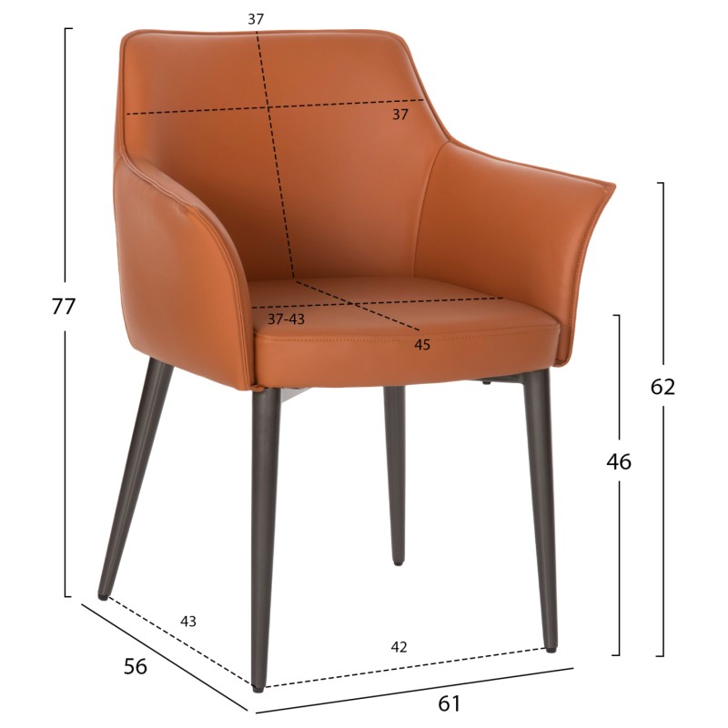 DINING SET 7PCS FK11974 TABLE BENT & 6 ARMCHAIRS HELM(CAMEL) DINING SET 7PCS FK11974 TABLE BENT & 6 ARMCHAIRS HELM(CAMEL)