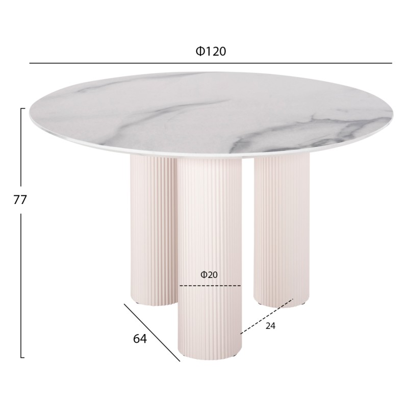 DINING SET 5PCS FK11978 TABLE DORIK & 4 ARMCHAIRS WINON(GREY) DINING SET 5PCS FK11978 TABLE DORIK & 4 ARMCHAIRS WINON(GREY)