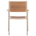 ARMCHAIR ALUMINUM SAGA FK5127.04 CHAMPAGNE-COLORED WITH POLYWOOD SEAT AND BACKREST 55x52x86Hcm. ARMCHAIR ALUMINUM SAGA FK5127.04 CHAMPAGNE-COLORED WITH POLYWOOD SEAT AND BACKREST 55x52x86Hcm.