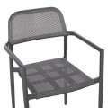 ALUMINUM ARMCHAIR RONNY FK5998.01 GREY FRAME & GREY TEXTILENE 53x51x80Hcm. ALUMINUM ARMCHAIR RONNY FK5998.01 GREY FRAME & GREY TEXTILENE 53x51x80Hcm.