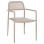 ALUMINUM ARMCHAIR RONNY FK5998.03 CHAMPAGNE COLORED FRAME & TEXTILENE 53x51x80Hcm.