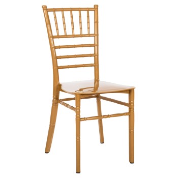 POLYPROPYLENE CATERING CHAIR TIFFANY NEW FK8058.05 GOLD 41.2x49.7x89Hcm.