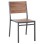 ALUMINUM CHAIR SAGA FK6063.02 DARK GREY WITH POLYWOOD 46x52x86Hcm.