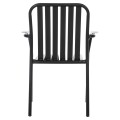 ALUMINUM ARMCHAIR RACHEL FK6088.01 BLACK 63x58x85Hcm. ALUMINUM ARMCHAIR RACHEL FK6088.01 BLACK 63x58x85Hcm.
