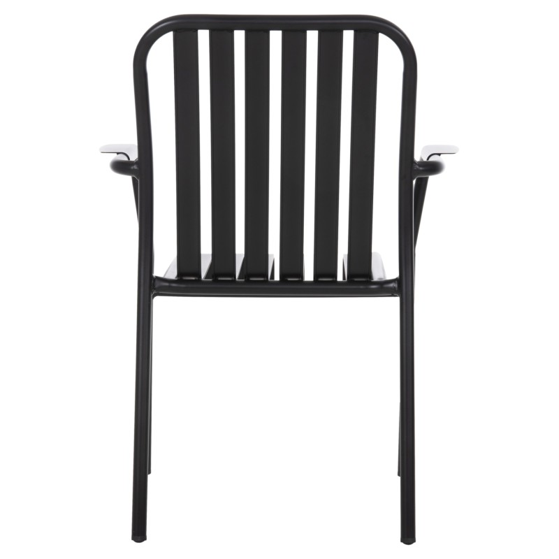 ALUMINUM ARMCHAIR RACHEL FK6088.01 BLACK 63x58x85Hcm. ALUMINUM ARMCHAIR RACHEL FK6088.01 BLACK 63x58x85Hcm.