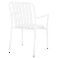 ALUMINUM ARMCHAIR RACHEL FK6088.02 WHITE 63x58x85Hcm. ALUMINUM ARMCHAIR RACHEL FK6088.02 WHITE 63x58x85Hcm.