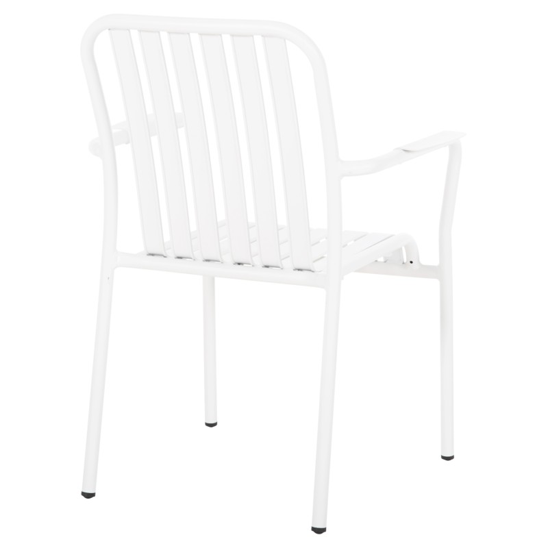 ALUMINUM ARMCHAIR RACHEL FK6088.02 WHITE 63x58x85Hcm. ALUMINUM ARMCHAIR RACHEL FK6088.02 WHITE 63x58x85Hcm.