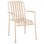 ALUMINUM ARMCHAIR RACHEL FK6088.04 CHAMPAGNE COLOR 63x58x85Hcm.