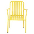 ALUMINUM ARMCHAIR RACHEL FK6088.06 YELLOW 63x58x85Hcm. ALUMINUM ARMCHAIR RACHEL FK6088.06 YELLOW 63x58x85Hcm.