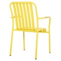 ALUMINUM ARMCHAIR RACHEL FK6088.06 YELLOW 63x58x85Hcm. ALUMINUM ARMCHAIR RACHEL FK6088.06 YELLOW 63x58x85Hcm.