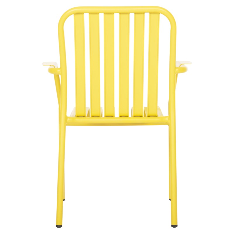 ALUMINUM ARMCHAIR RACHEL FK6088.06 YELLOW 63x58x85Hcm. ALUMINUM ARMCHAIR RACHEL FK6088.06 YELLOW 63x58x85Hcm.