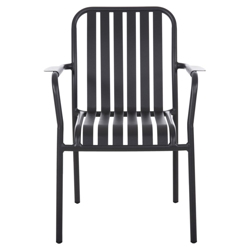 ALUMINUM ARMCHAIR RACHEL FK6088.10 ANTHRACITE 63x58x85Hcm. ALUMINUM ARMCHAIR RACHEL FK6088.10 ANTHRACITE 63x58x85Hcm.